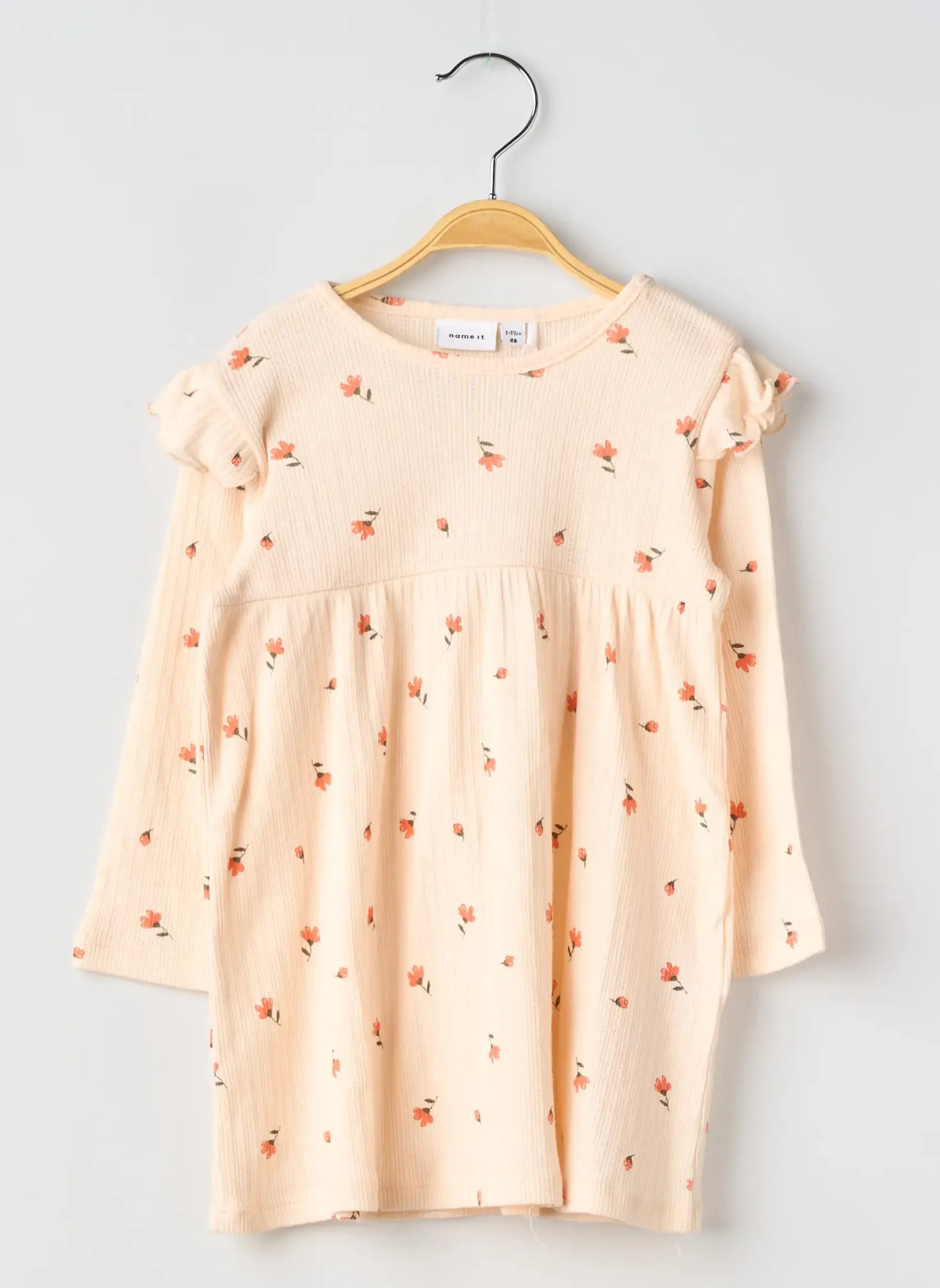 Robe Mi-longue Name It Rose Manches Longues