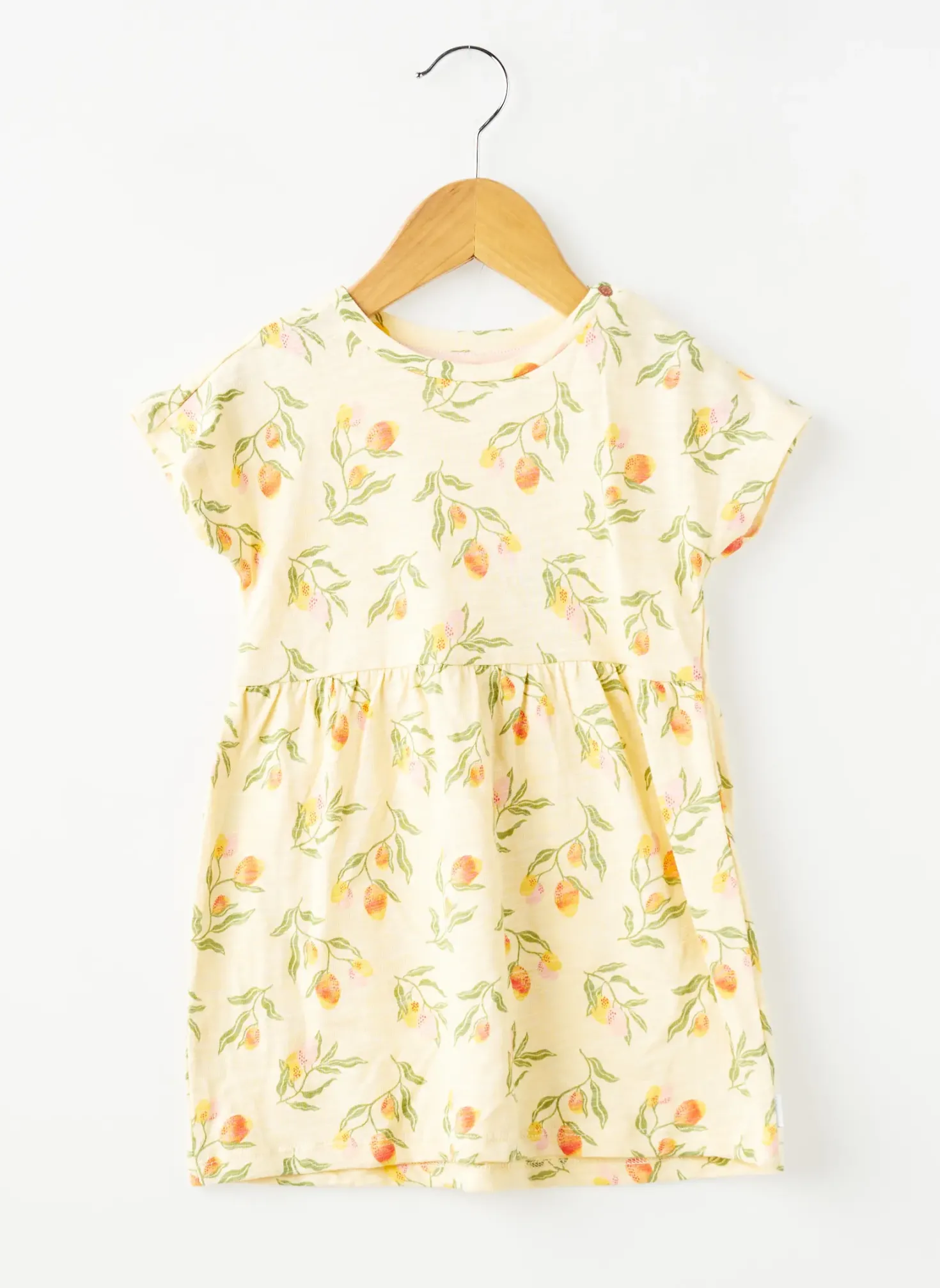 Robe Mi-longue Noppies Jaune Manches Courtes