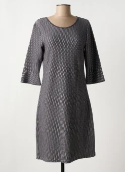 Robe Mi-longue Olsen Gris Manches 3/4