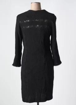 Robe Mi-longue One Step Noir Manches Longues