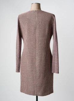 Robe Mi-longue Paz Torras Rose Manches Longues