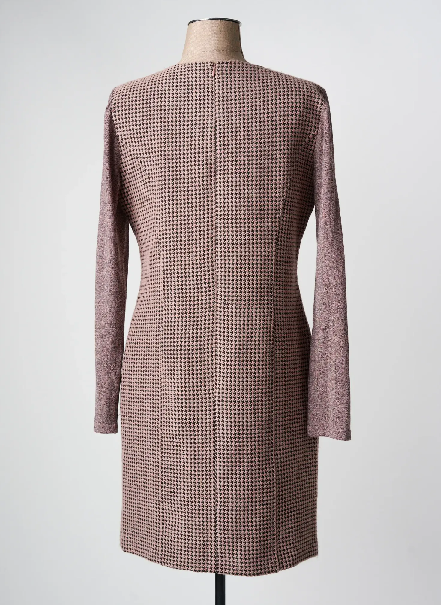 Robe Mi-longue Paz Torras Rose Manches Longues