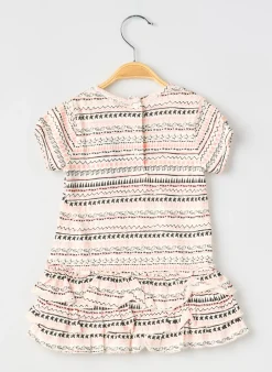 Robe Mi-longue 3 Pommes Blanc Manches Longues