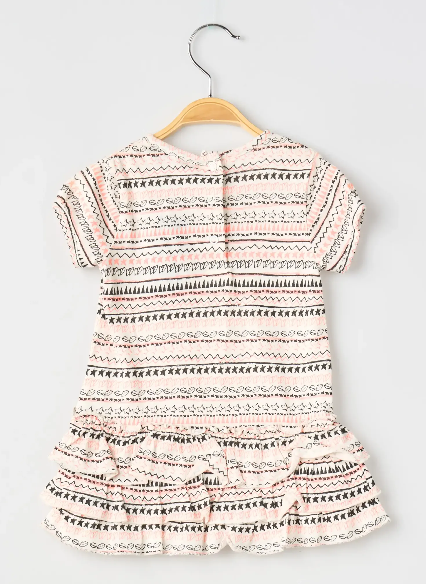Robe Mi-longue 3 Pommes Blanc Manches Longues