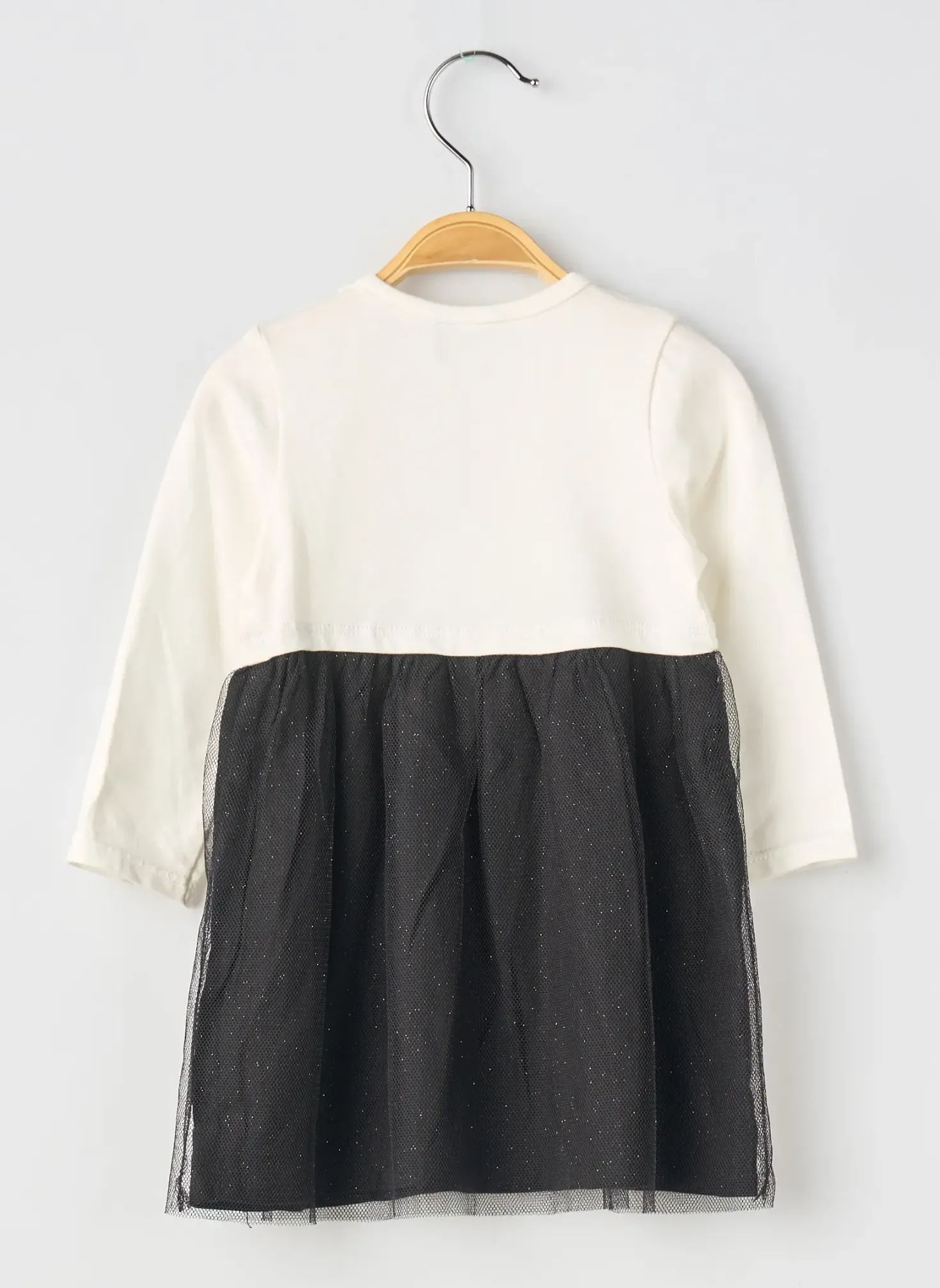 Robe Mi-longue 3 Pommes Noir Manches Longues