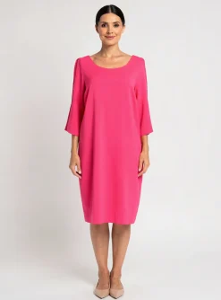 Robe Mi-longue Rever Mile Rose Manches 3/4