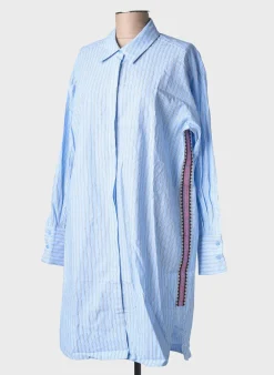 Robe Mi-longue Rue Mazarine Bleu Manches Longues