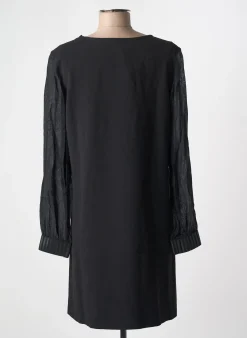 Robe Mi-longue Semiology Noir Manches Longues