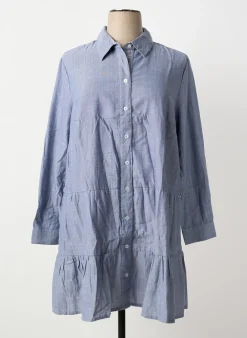 Robe Mi-longue Sheego Bleu Manches Longues
