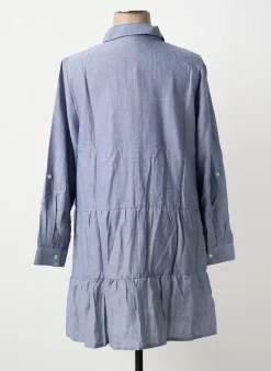 Robe Mi-longue Sheego Bleu Manches Longues