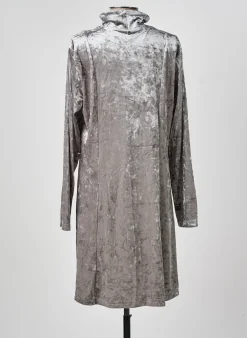 Robe Mi-longue Sheego Gris Manches Longues