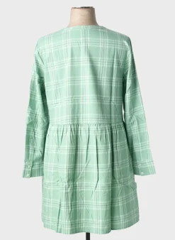 Robe Mi-longue Sheego Vert Manches Longues