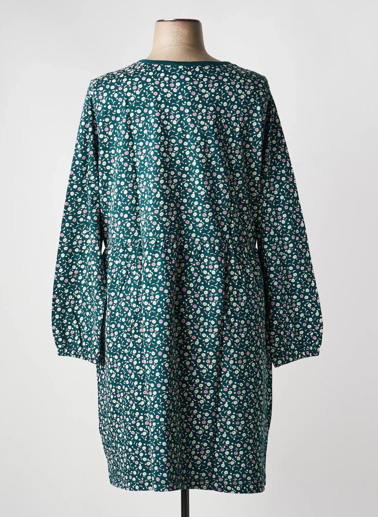 Robe Mi-longue Sheego Vert Manches Longues