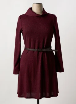 Robe Mi-longue Surkana Rouge Manches Longues