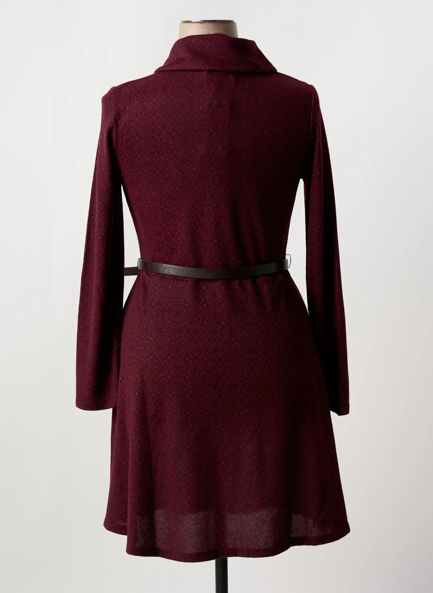 Robe Mi-longue Surkana Rouge Manches Longues