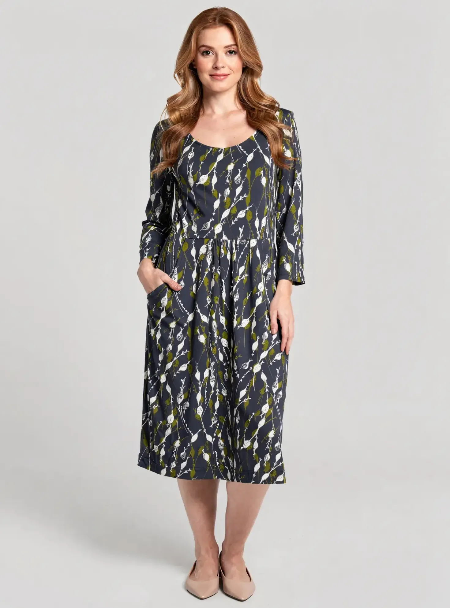 Robe Mi-longue White Stuff Bleu Manches Longues