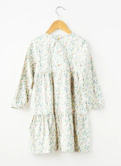 Robe Mi-longue Zy Bleu Manches Longues
