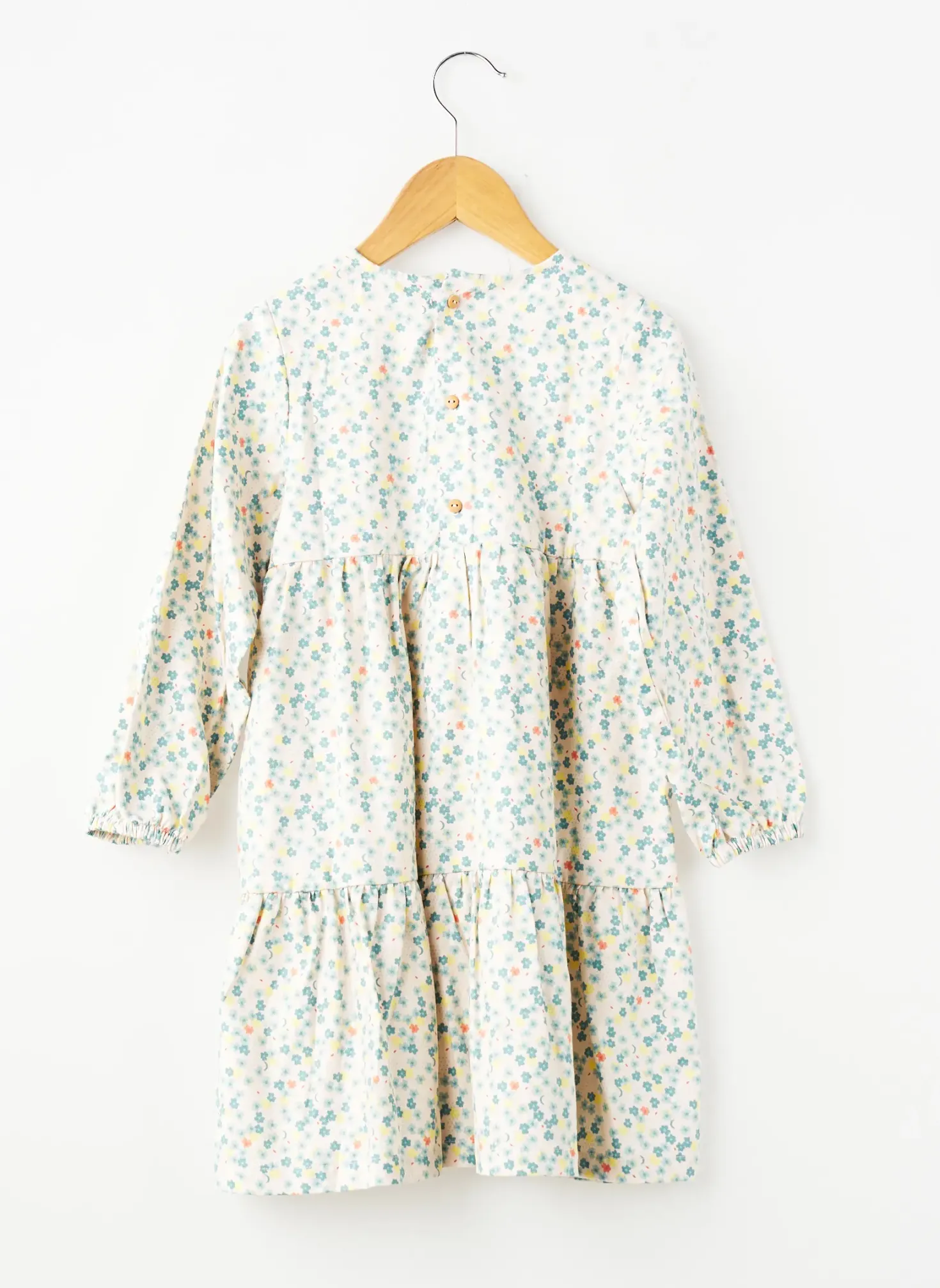 Robe Mi-longue Zy Bleu Manches Longues