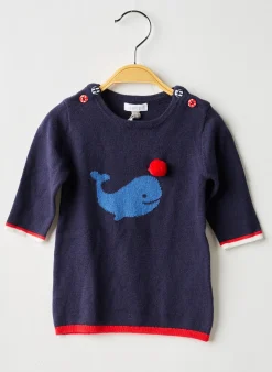 Robe Pull Absorba Bleu Manches Longues