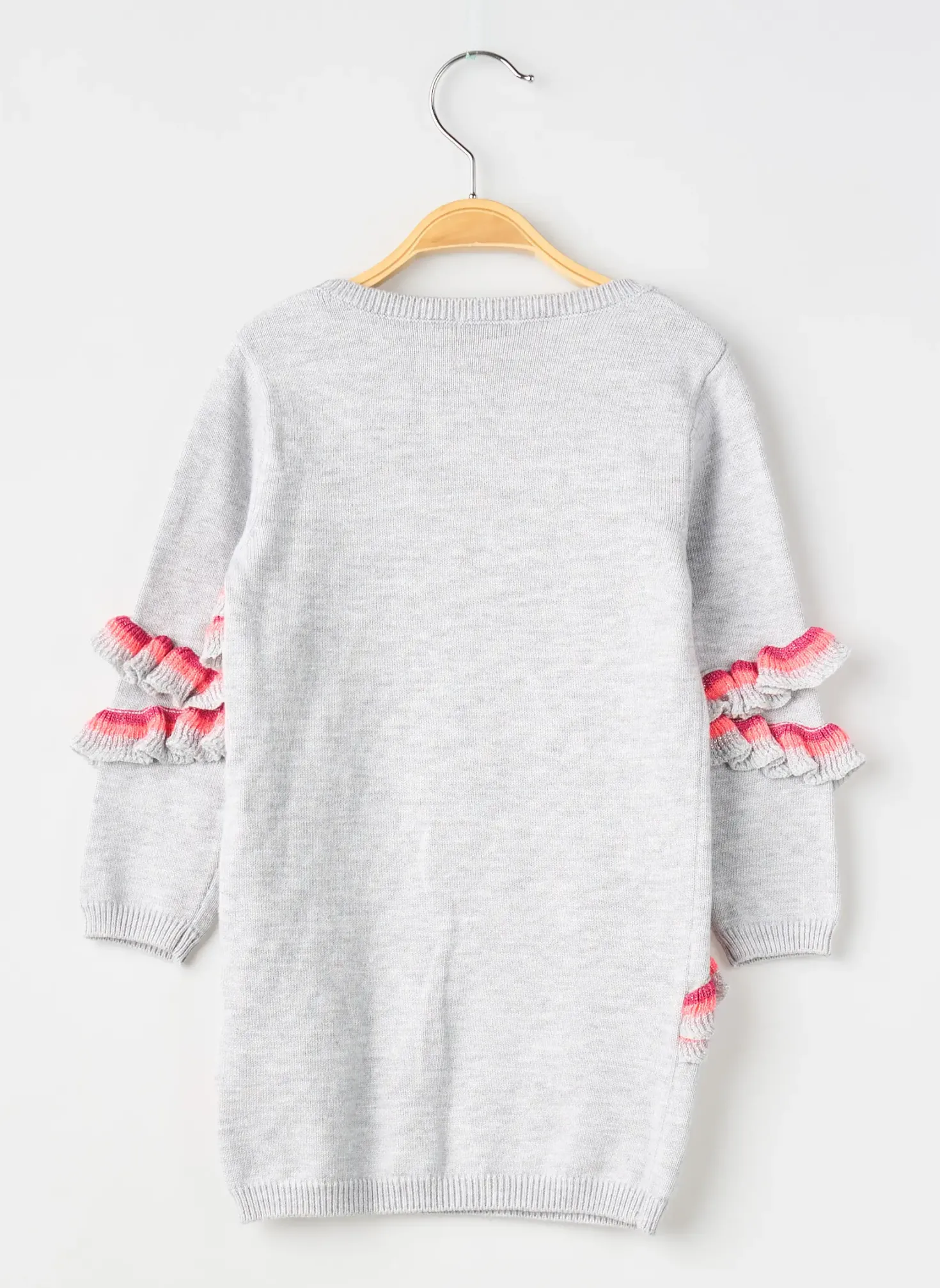 Robe Pull Billieblush Gris Manches Longues