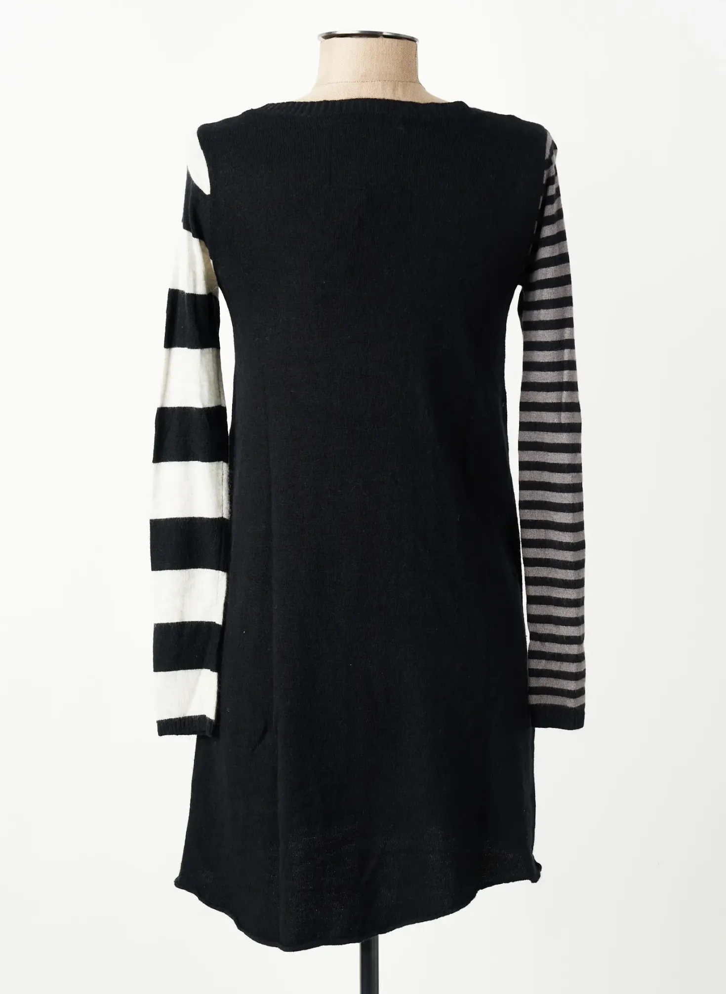 Robe Pull Chipie Noir Manches Longues