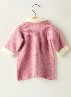 Robe Pull Clayeux Rose Manches Longues