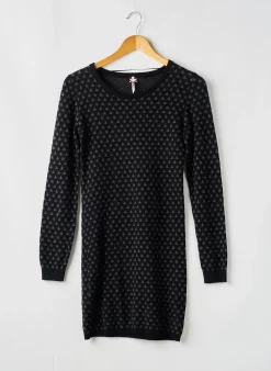 Robe Pull Kaporal Noir Manches Longues