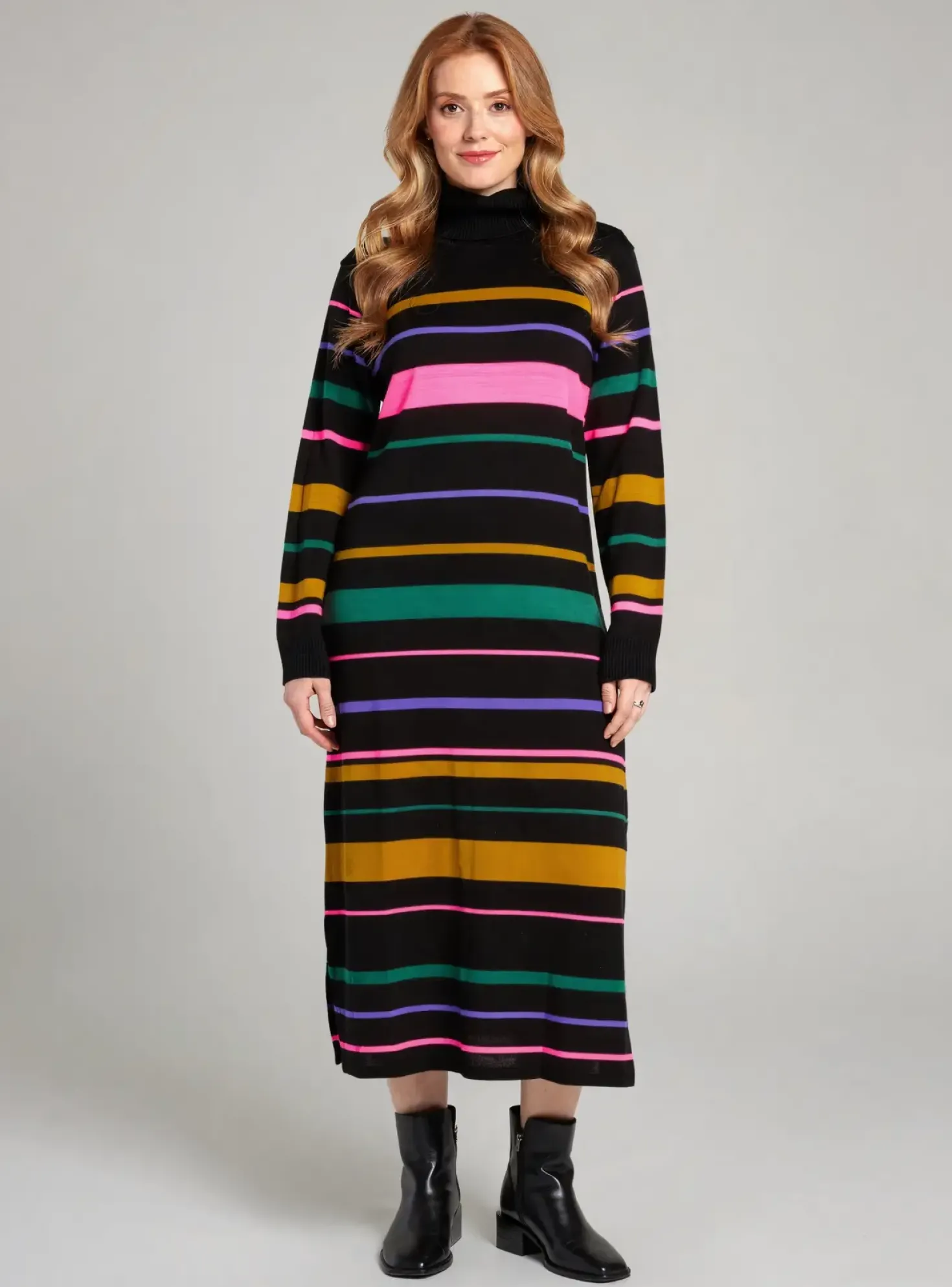Robe Pull Lola Espeleta Noir Manches Longues