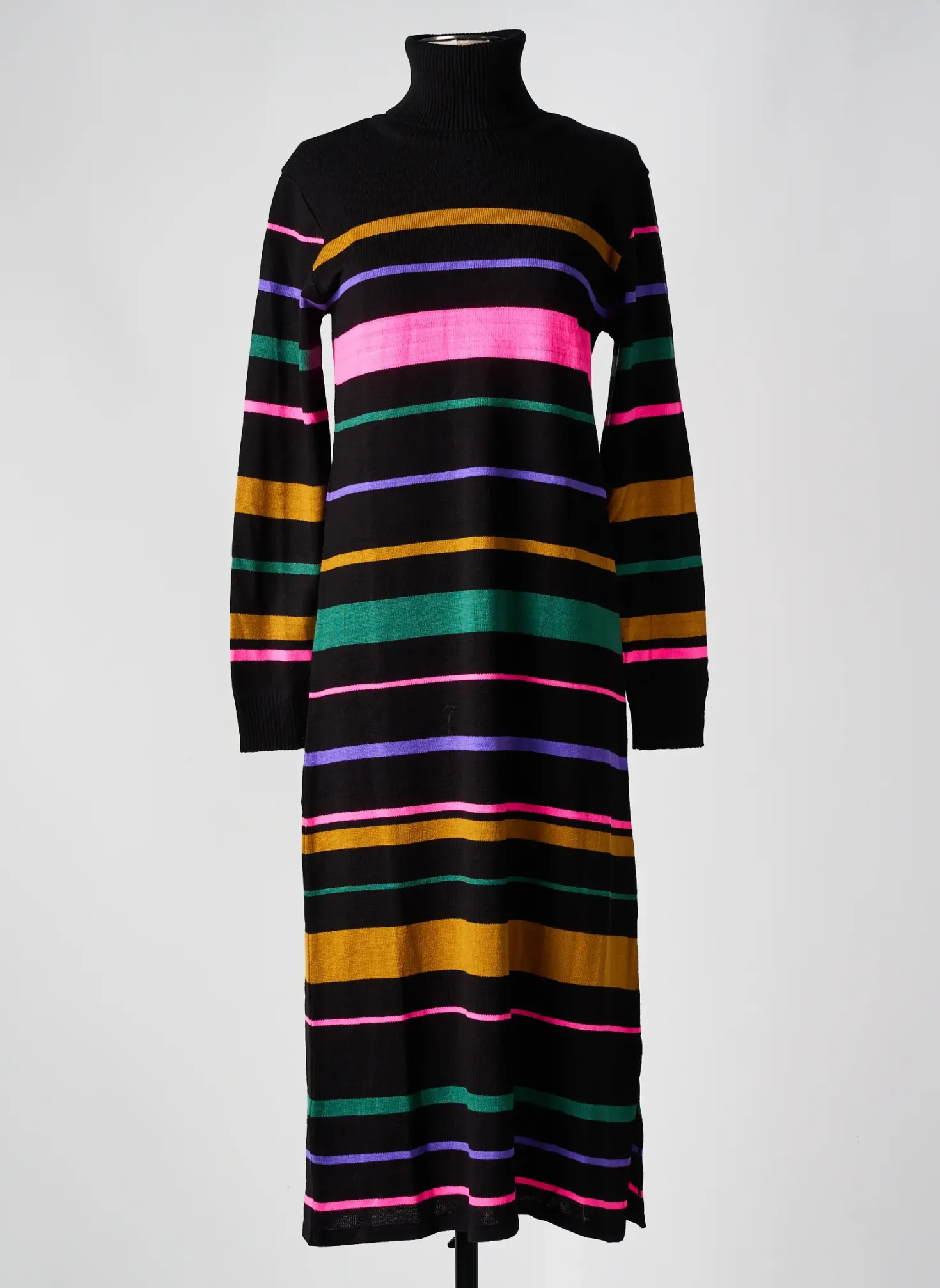 Robe Pull Lola Espeleta Noir Manches Longues