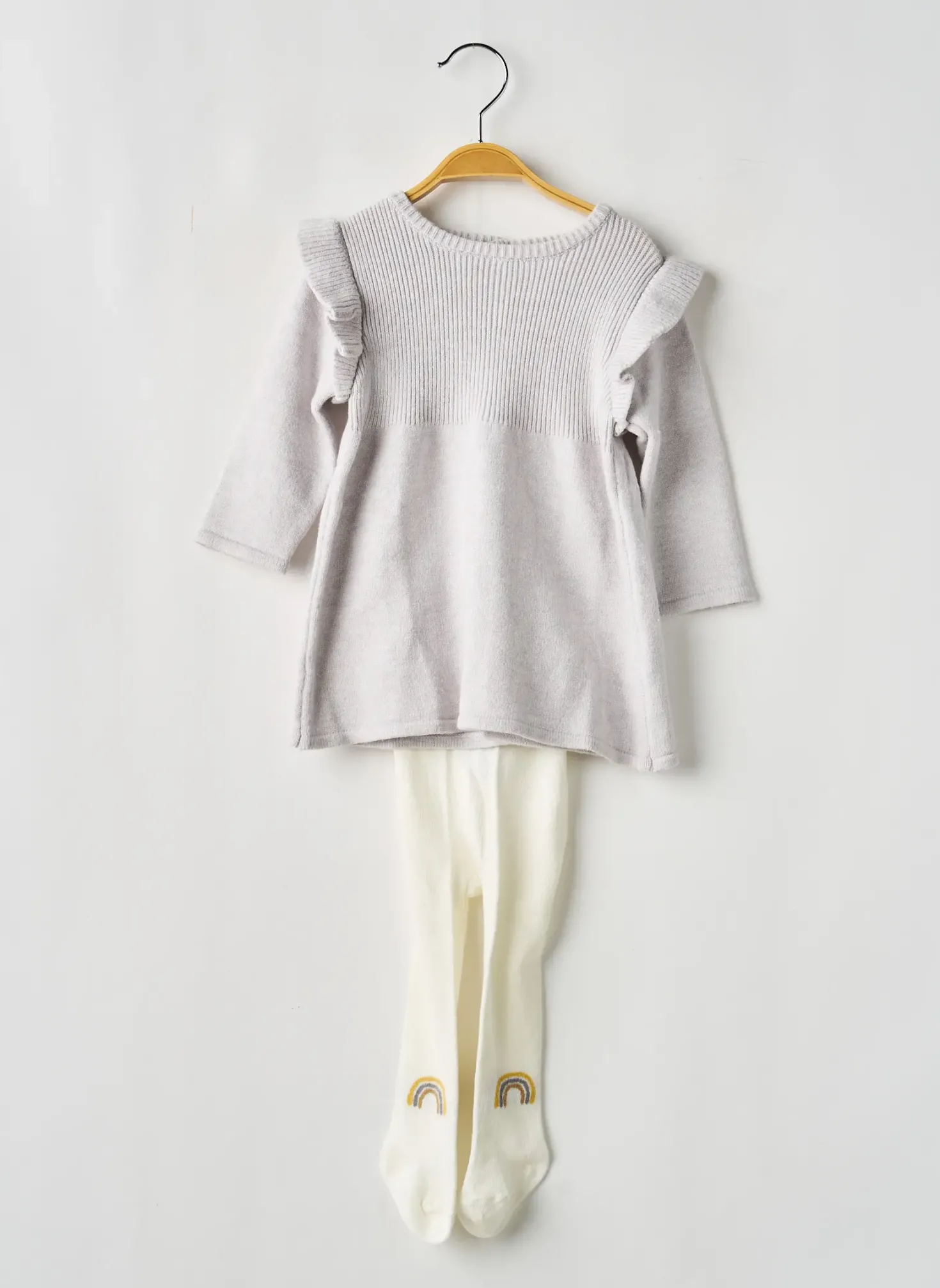 Robe Pull Losan Gris Manches Longues