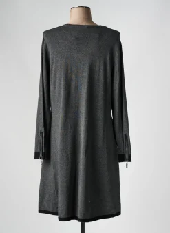 Robe Pull Marble Gris Manches Longues