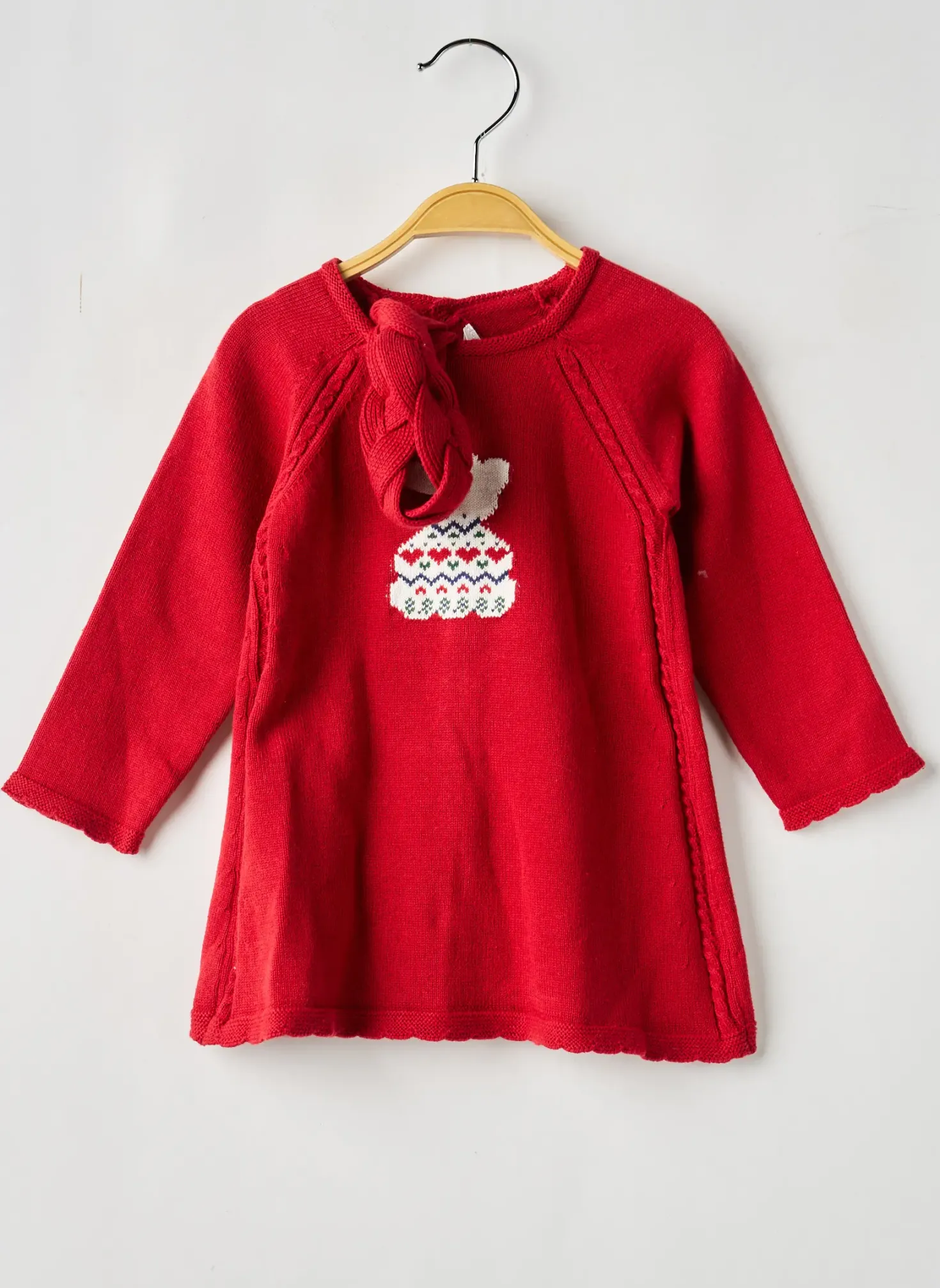 Robe Pull Mayoral Rouge Manches Longues