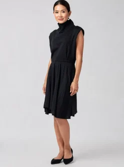 Robe Pull Semiology Noir Manches Courtes