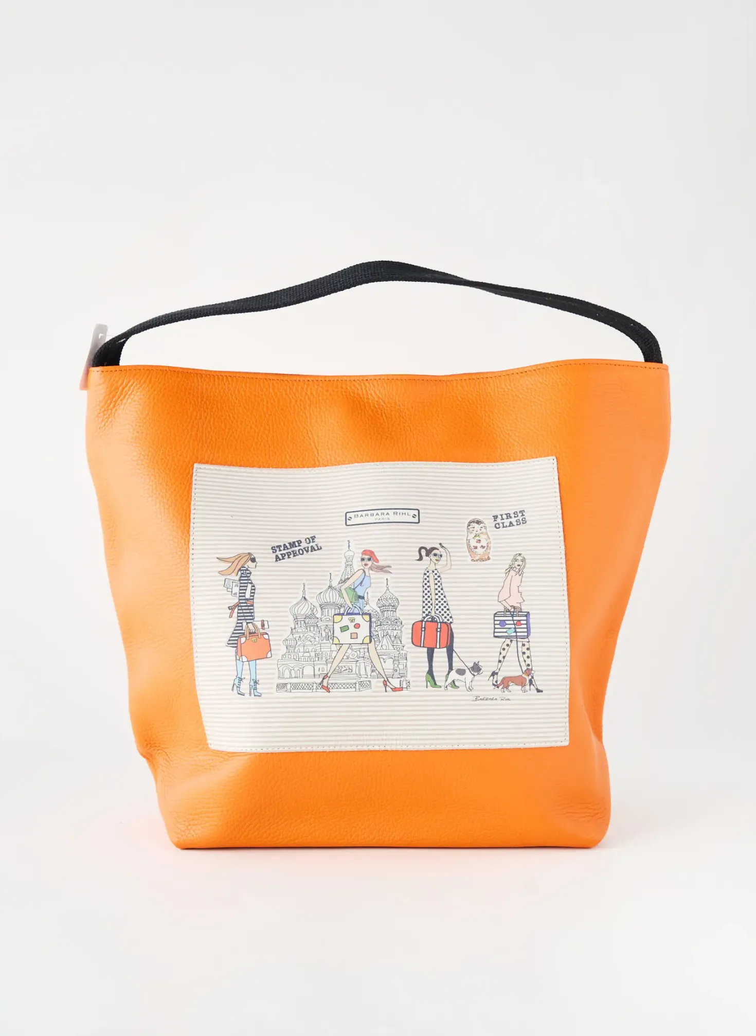 Sac Barbara Rihl Orange Forme Cabas