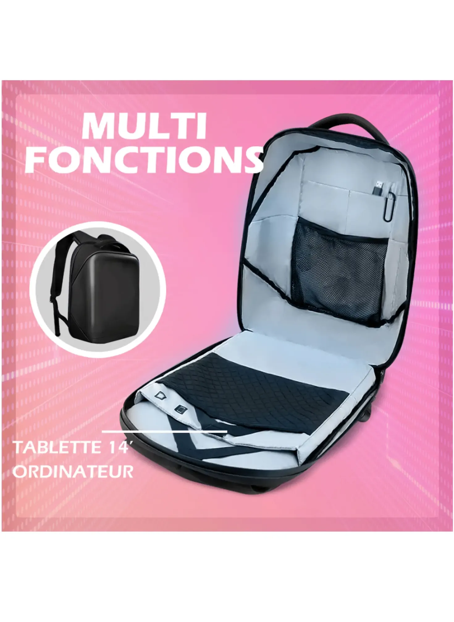 Sac À Dos Spin Balence Noir