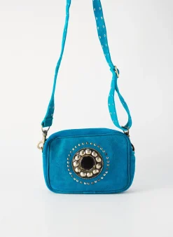 Sac Flower Market Bleu Forme Rectangulaire