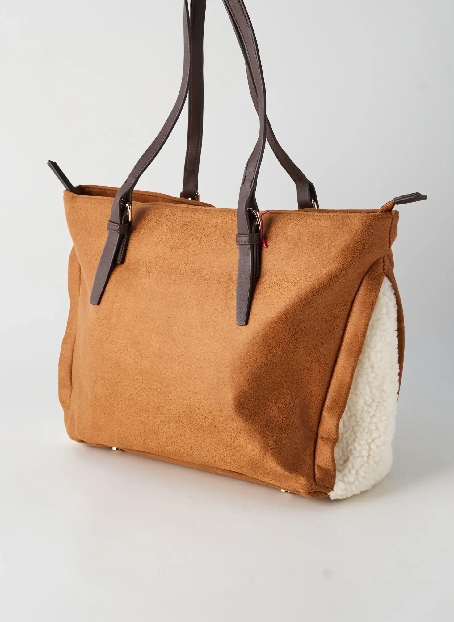 Sac Fuchsia Marron Forme Cabas