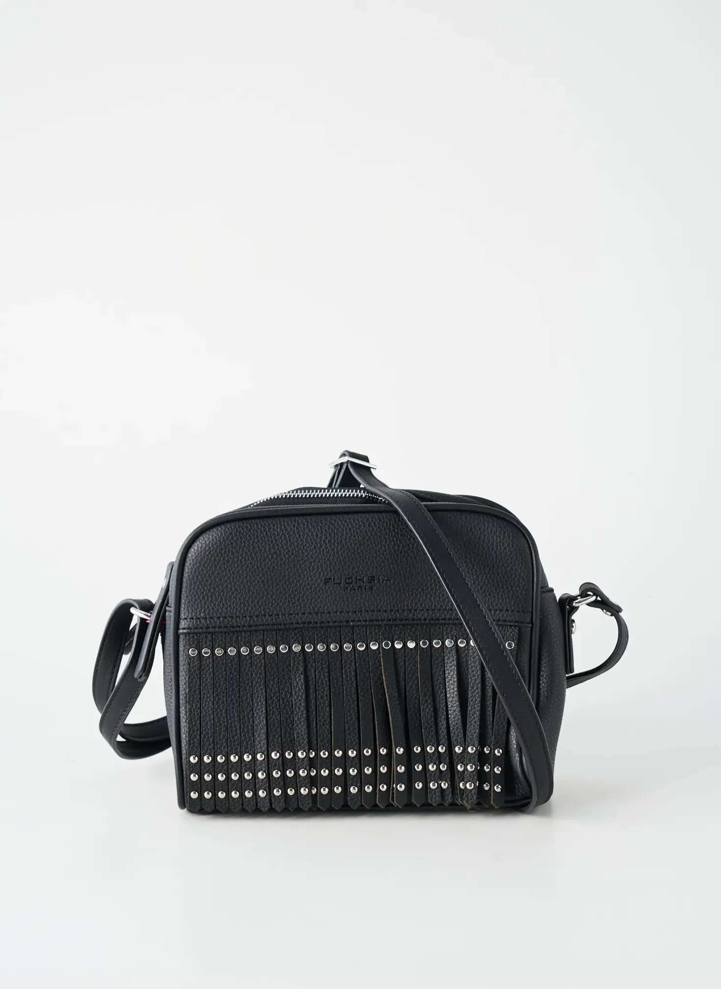 Sac Fuchsia Noir Forme Rectangulaire