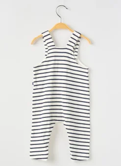 Salopette Petit Bateau Bleu Fines Bretelles