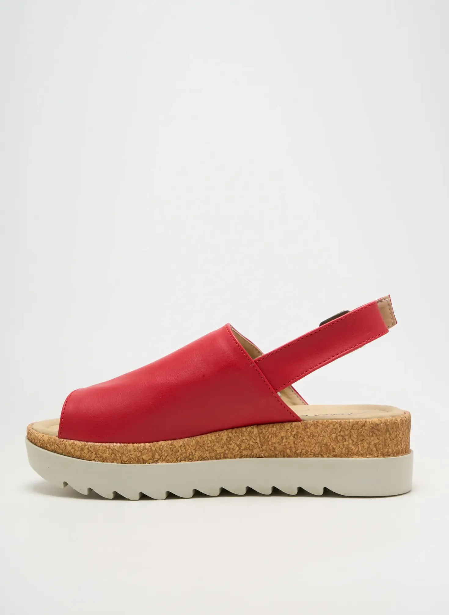 Sandales/nu Pieds Andrea Conti Rouge Talon De 4 À 6cm