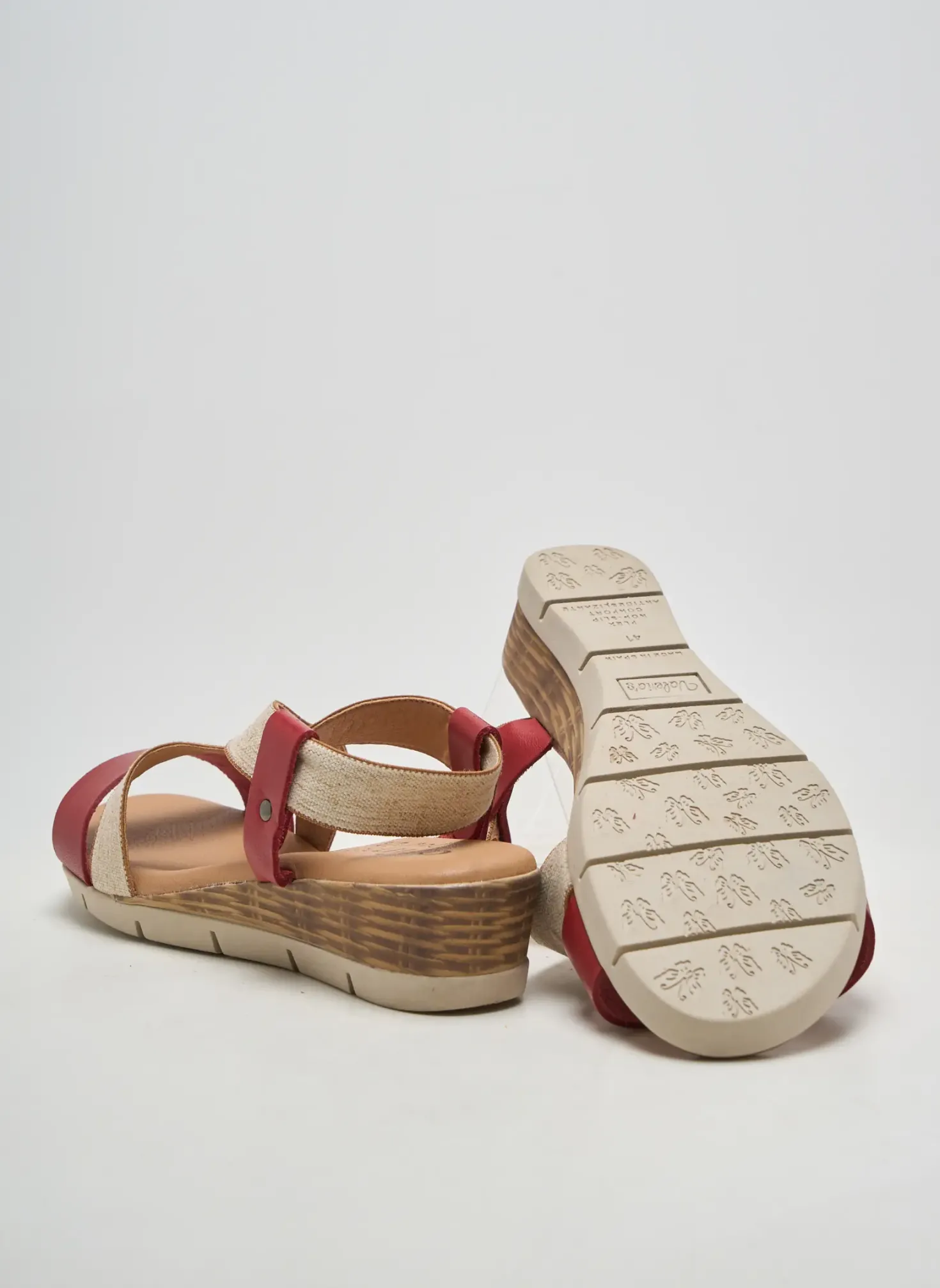 Sandales/nu Pieds Arima Rouge Talon De 4 À 6cm