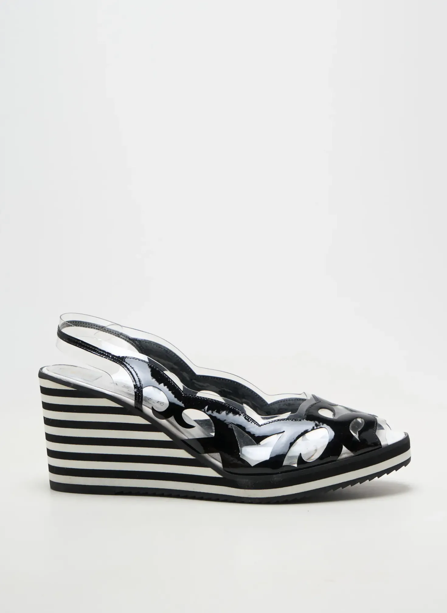 Sandales/nu Pieds Azuree Noir Talon De 7 À 9cm