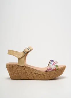 Sandales/nu Pieds Bertuchi Beige Talon De 4 À 6cm