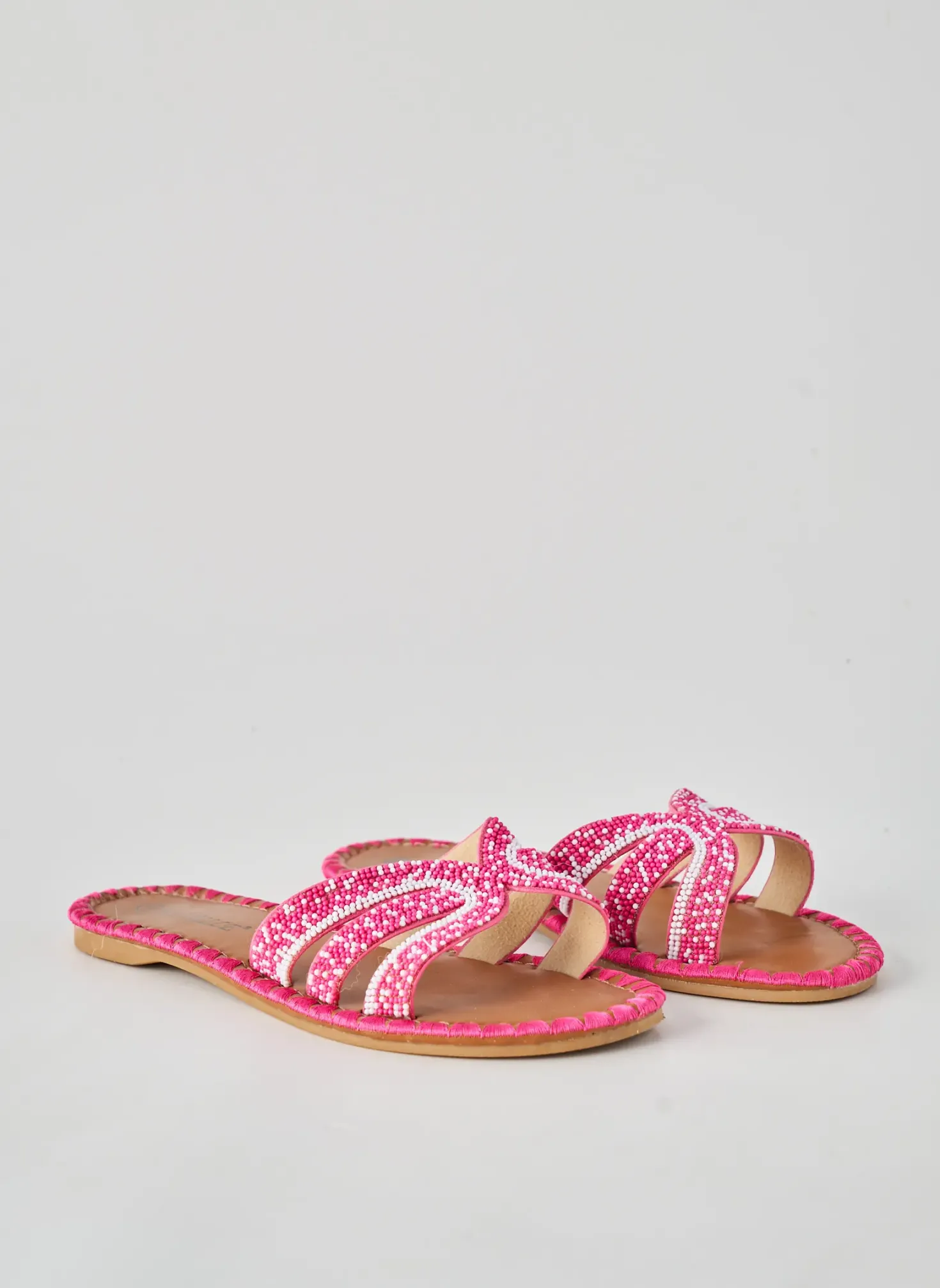 Sandales/nu Pieds Bestelle Rose Talon Plat Jusqu'à 3cm