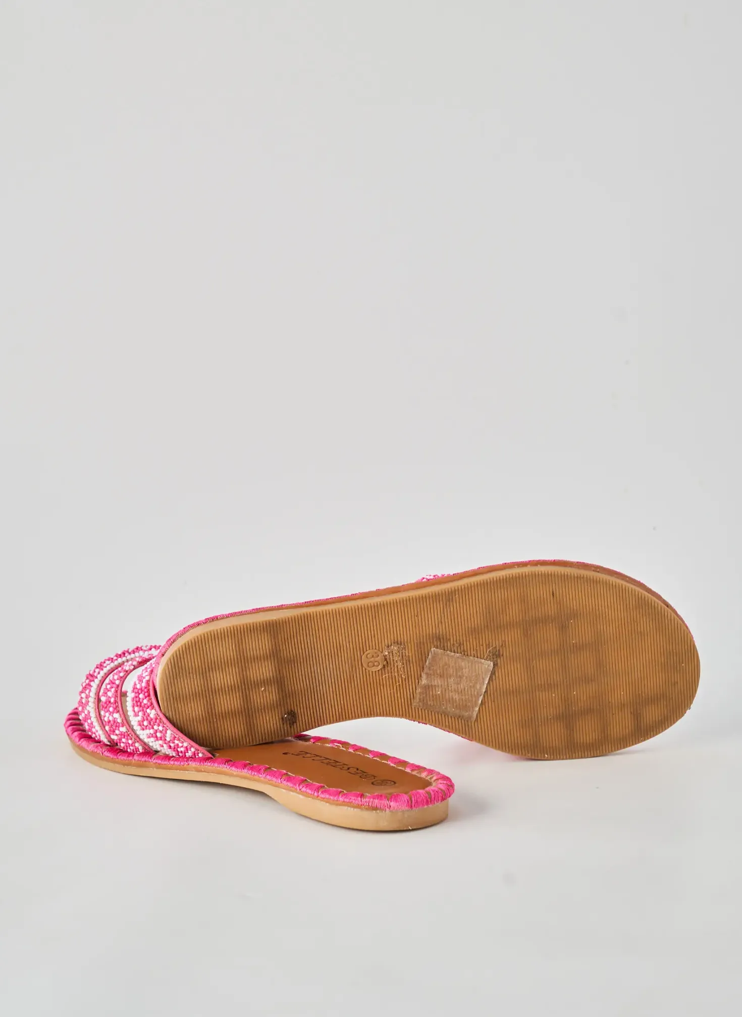 Sandales/nu Pieds Bestelle Rose Talon Plat Jusqu'à 3cm