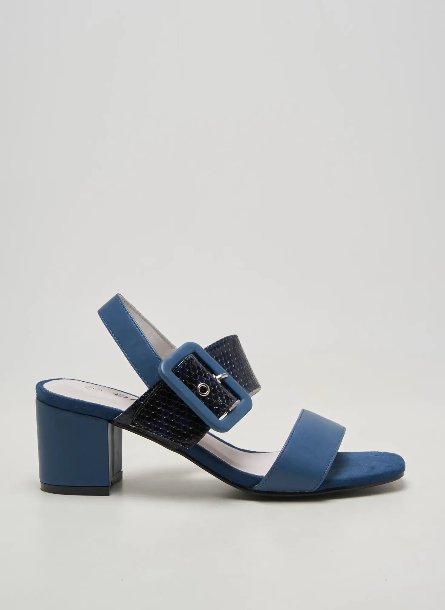 Sandales/nu Pieds Damart Bleu Talon De 4 À 6cm