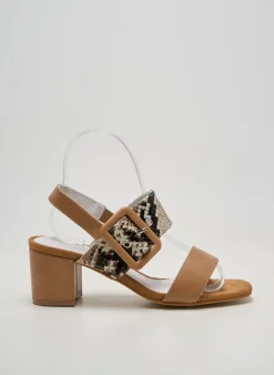 Sandales/nu Pieds Damart Marron Talon De 4 À 6cm