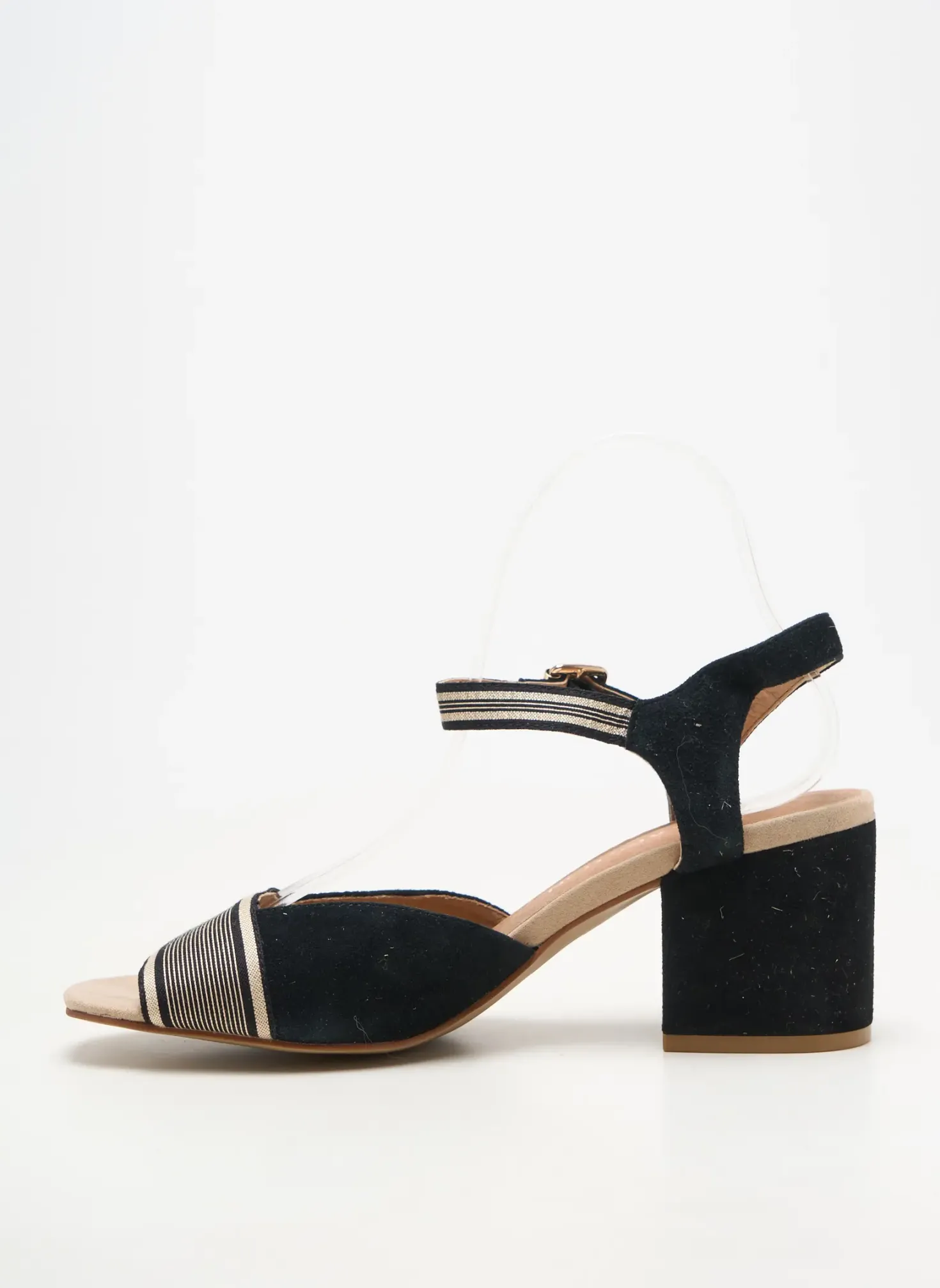 Sandales/nu Pieds Emilie Karston Noir Talon De 7 À 9cm