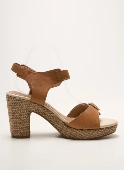 Sandales/nu Pieds Emilie Karston Marron Talon Haut De 10cm Et Plus