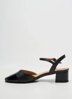 Sandales/nu Pieds Emilie Karston Noir Talon De 4 À 6cm